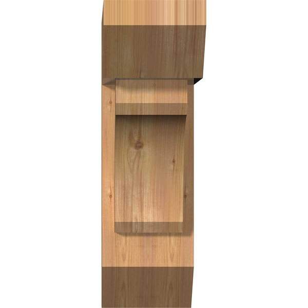 Legacy Slat Smooth Bracket W/ Offset Brace, Western Red Cedar, 7 1/2W X 20D X 24H